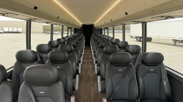 Interior of Charter Bus Company Casper's 18 Passenger Minibus in Casper