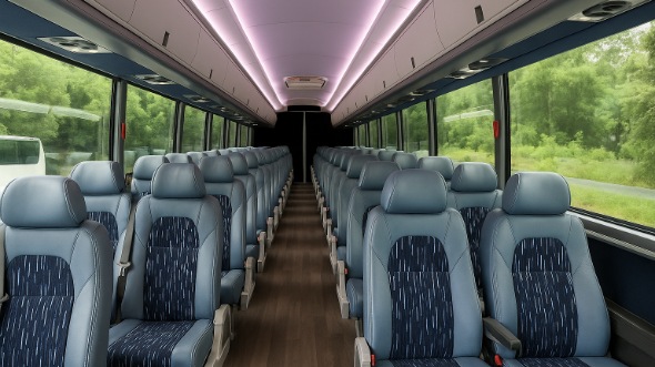 Interior of Charter Bus Company Casper's 25 Passenger Mini bus in Casper