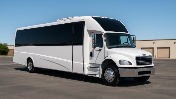 Exterior of Charter Bus Company Casper's 28 Passenger Mini bus in Casper