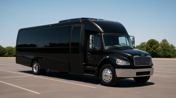 Exterior of Charter Bus Company Casper's 30 Passenger Minibus in Casper