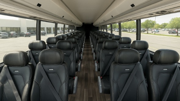 Interior of Charter Bus Company Casper's 30 Passenger Minibus in Casper