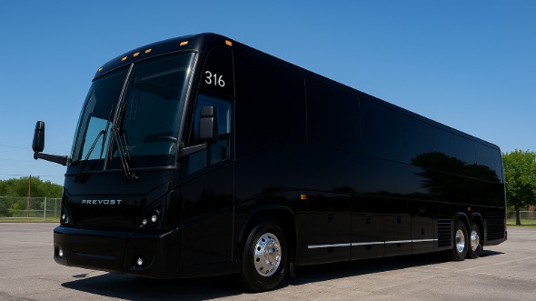Exterior of Charter Bus Company Casper's 56 Passenger Charter Bus in Casper