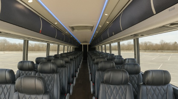 casper 50 passenger charter bus inside