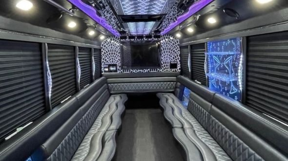 casper party bus rental inside