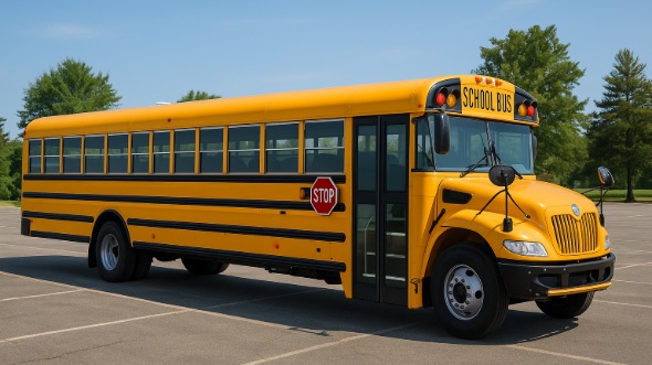 Exterior of Charter Bus Company Casper's School Bus in Casper
