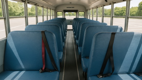Interior of Charter Bus Company Casper's School Bus in Casper